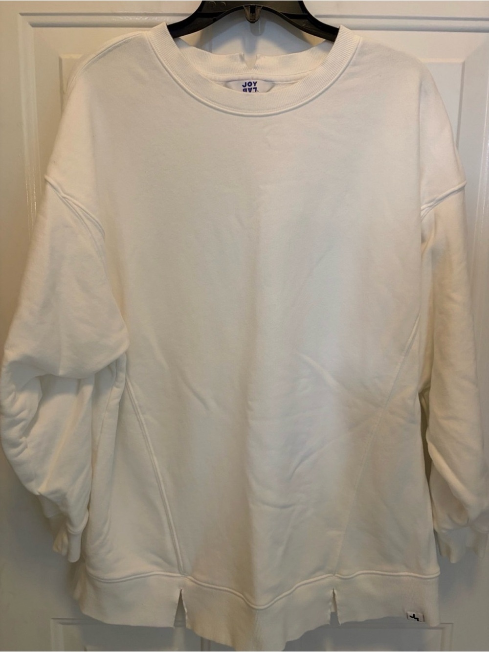 JoyLab White Crewneck Sweatshirt - Picture 1 of 6